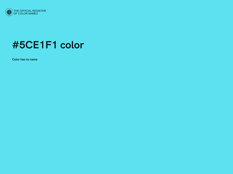 #5CE1F1 color image