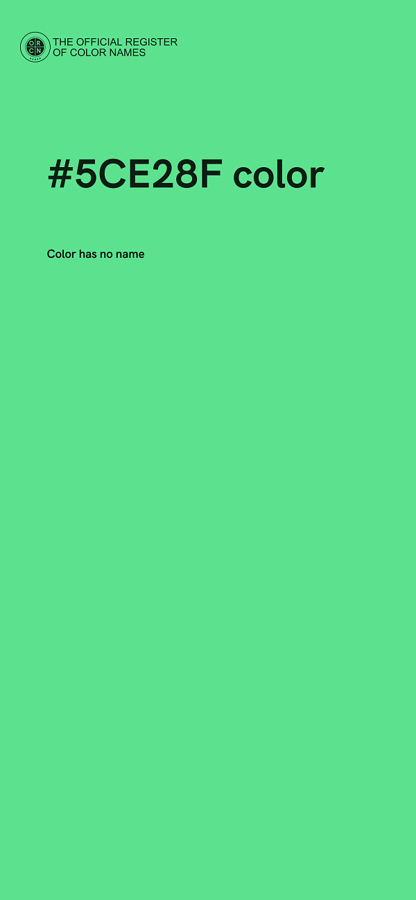 #5CE28F color image