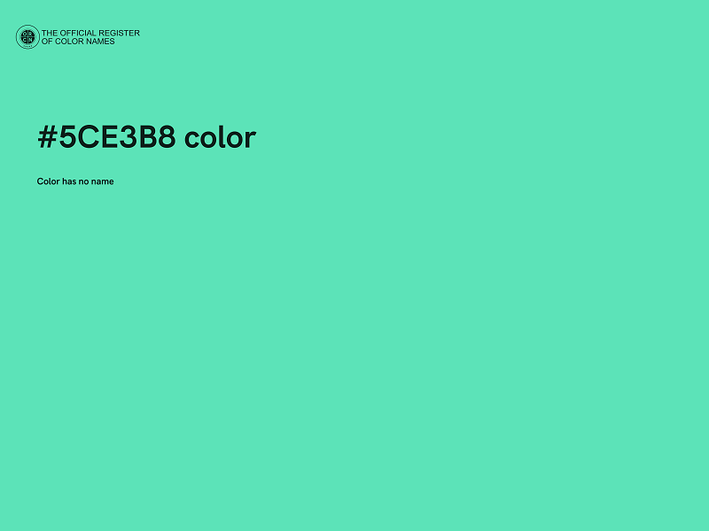 #5CE3B8 color image