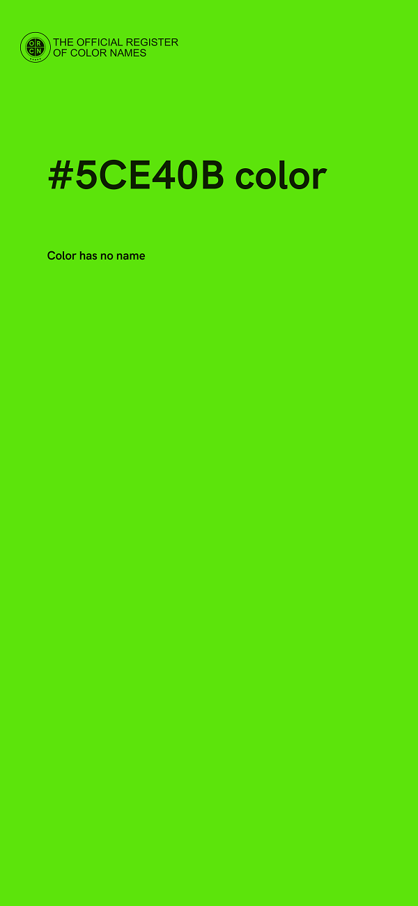 #5CE40B color image