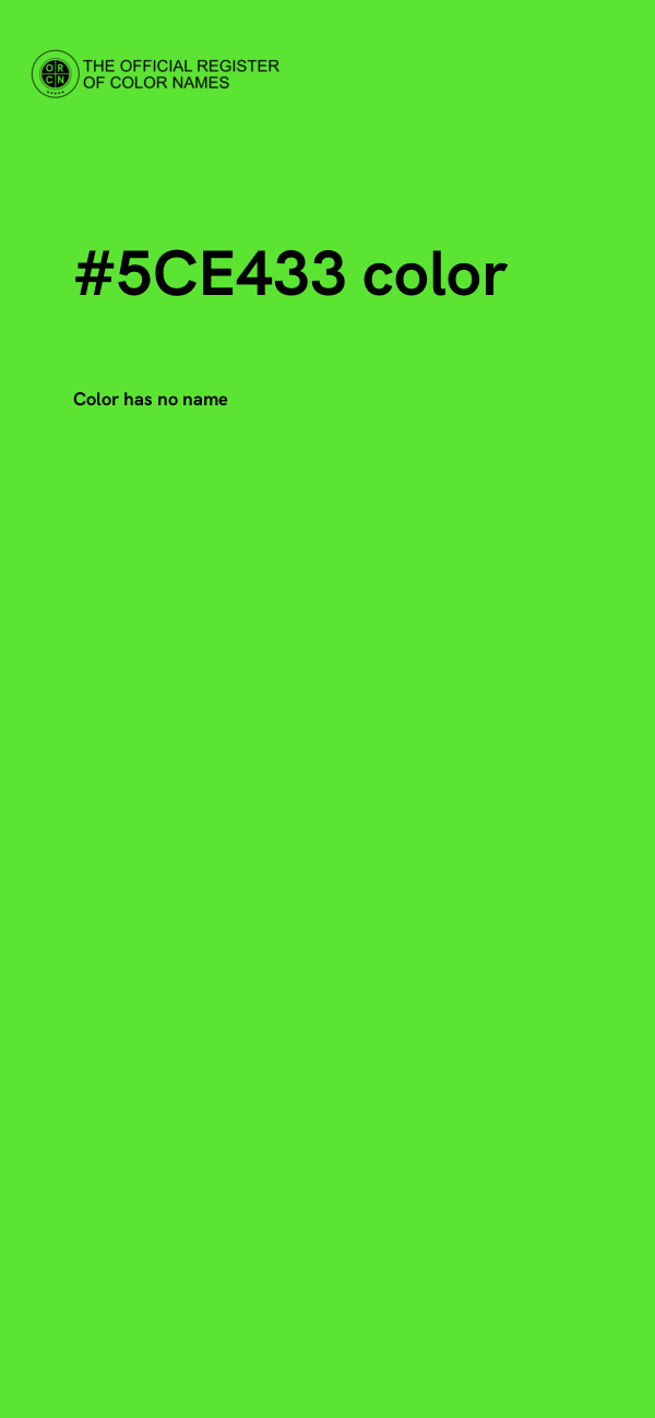 #5CE433 color image