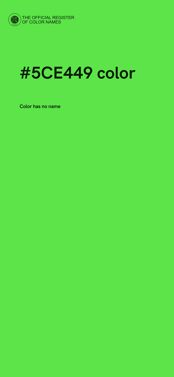 #5CE449 color image
