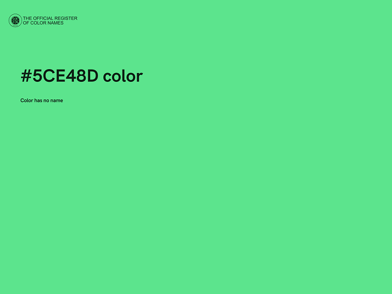 #5CE48D color image