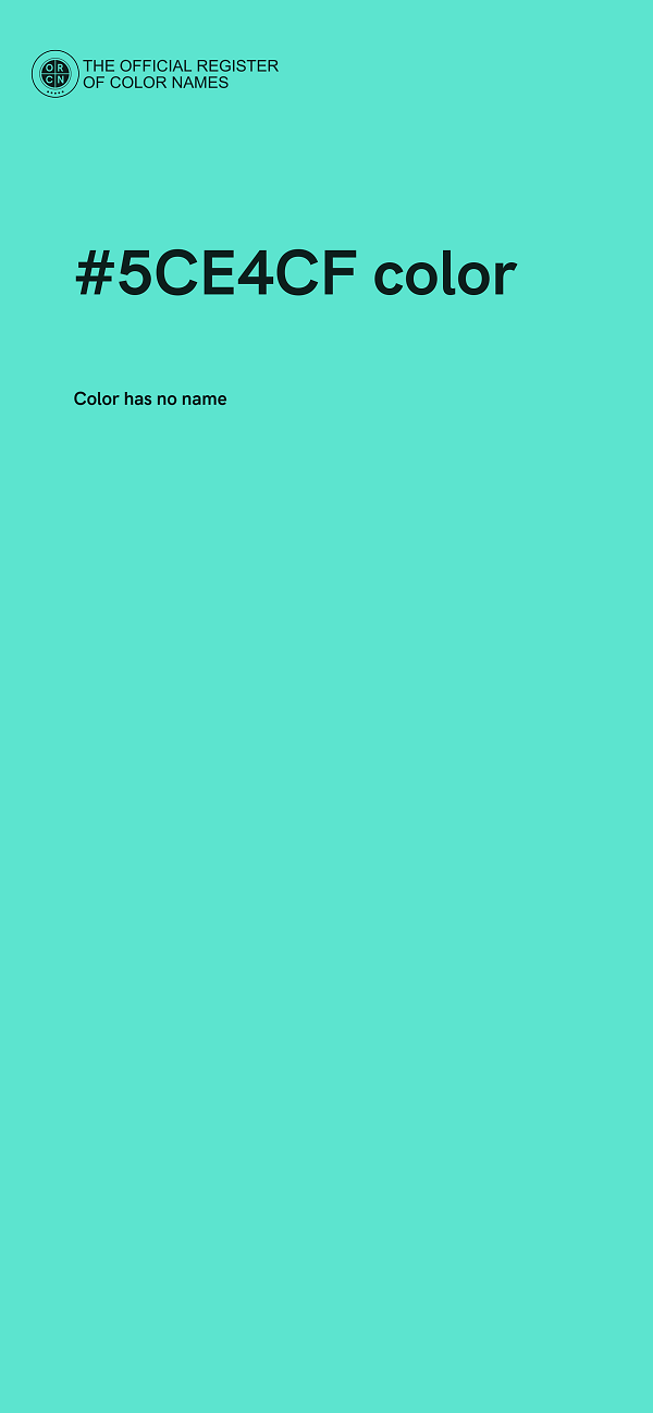 #5CE4CF color image