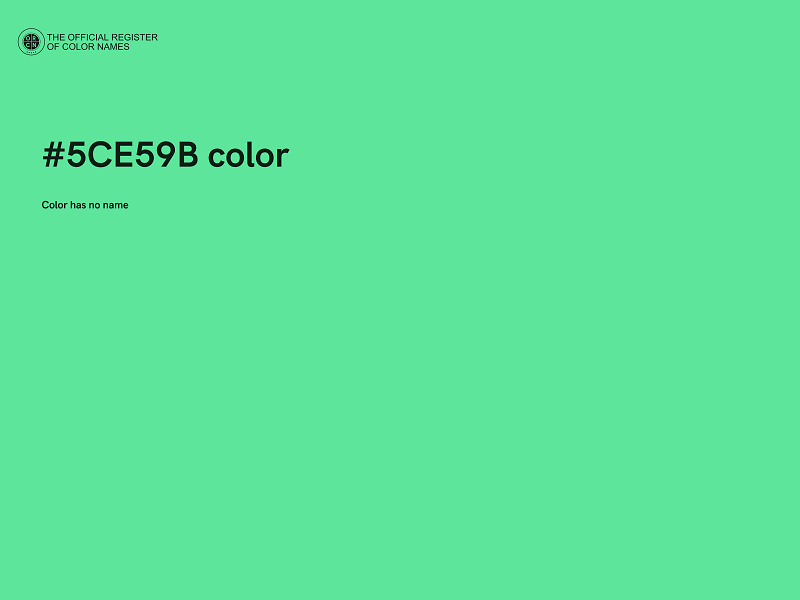 #5CE59B color image