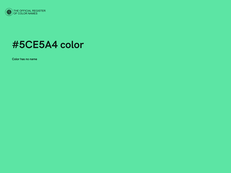 #5CE5A4 color image
