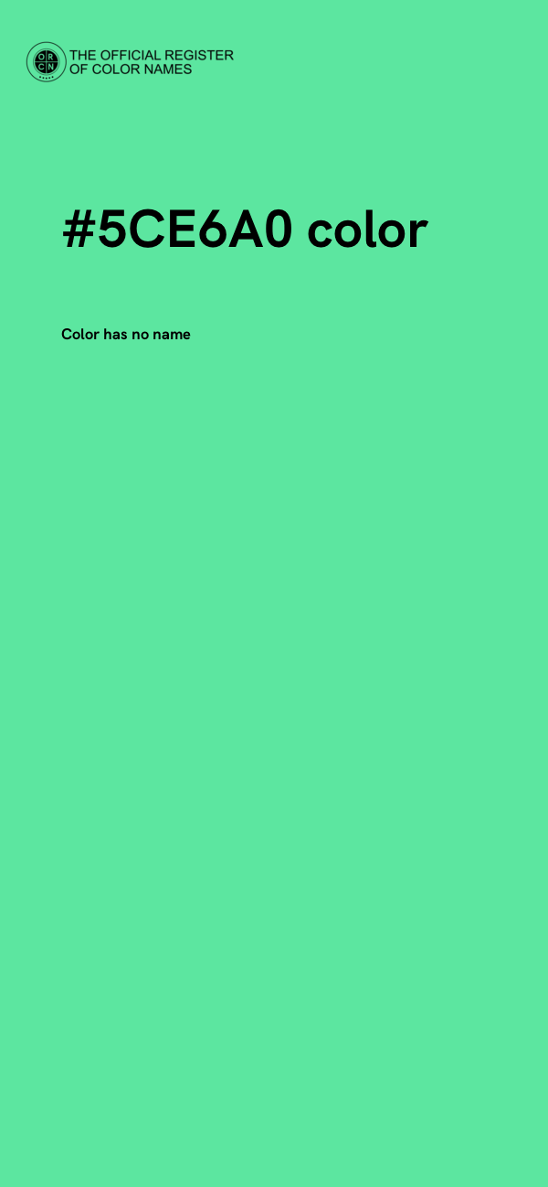 #5CE6A0 color image