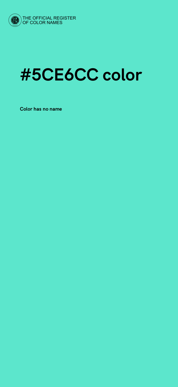 #5CE6CC color image