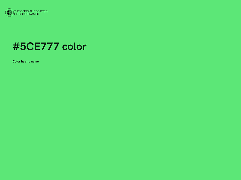 #5CE777 color image