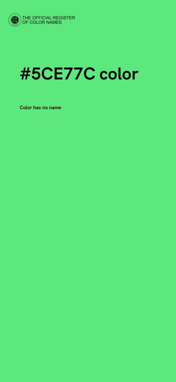 #5CE77C color image