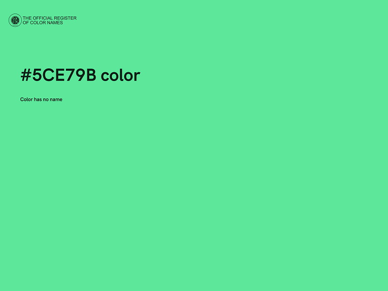 #5CE79B color image