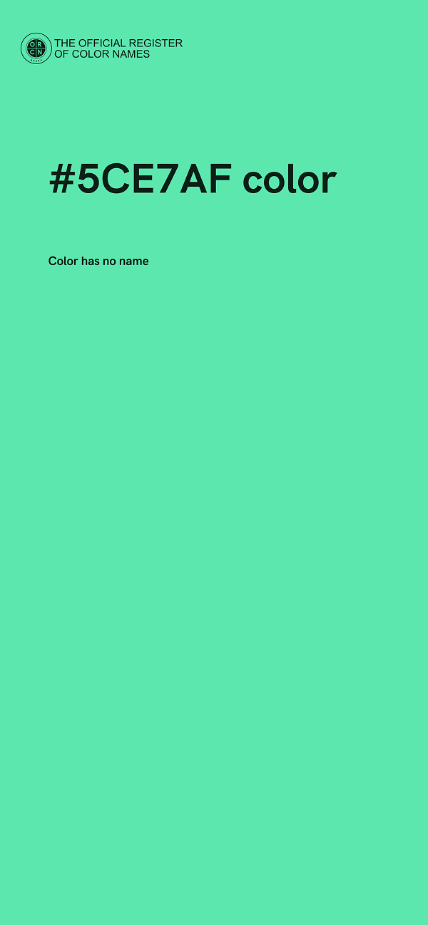 #5CE7AF color image