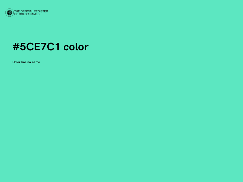 #5CE7C1 color image