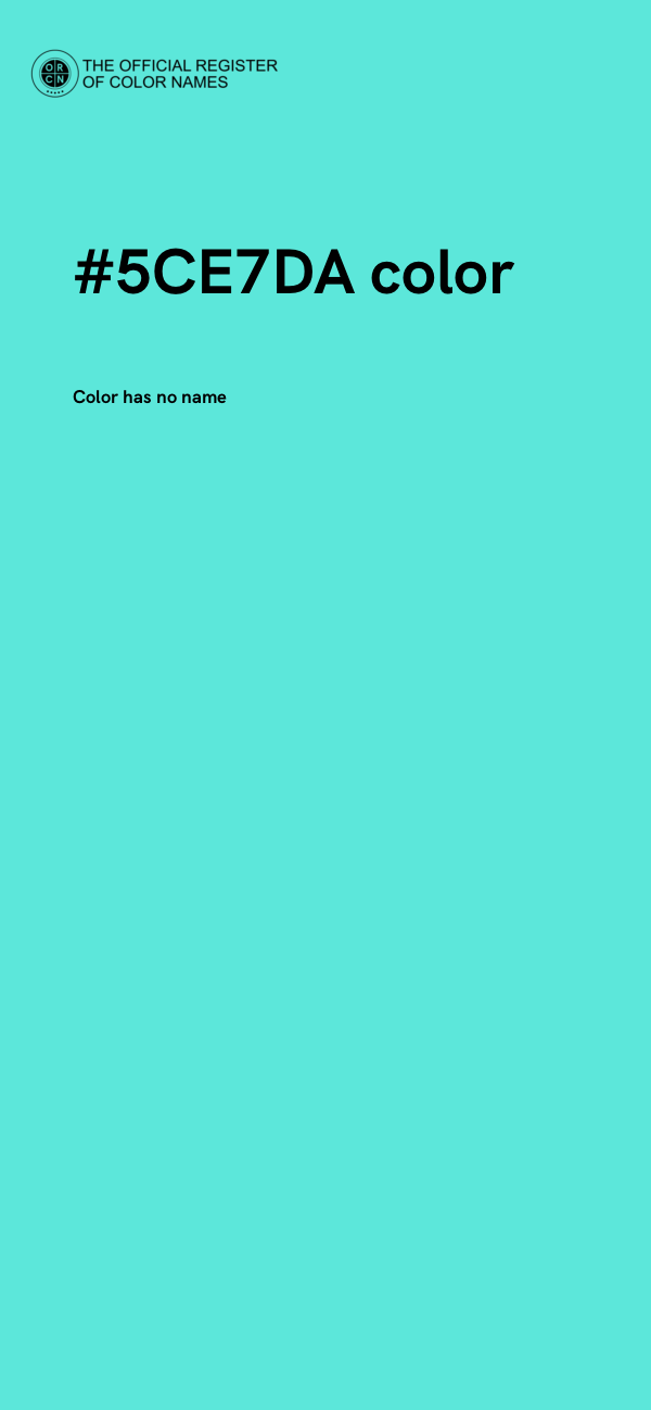 #5CE7DA color image