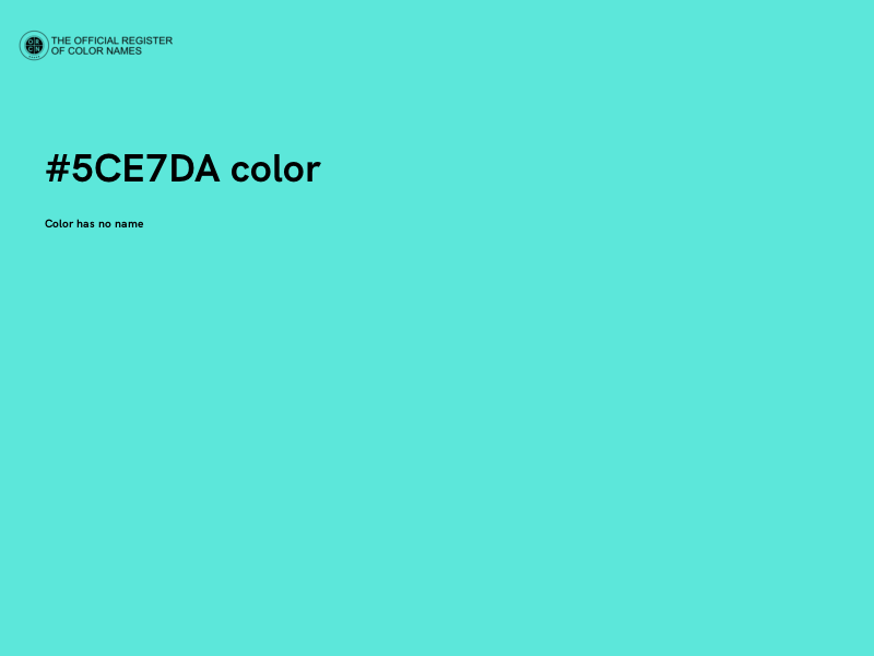 #5CE7DA color image