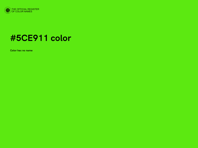 #5CE911 color image