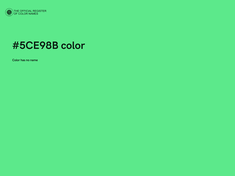 #5CE98B color image