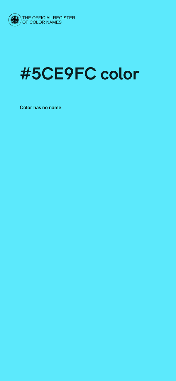 #5CE9FC color image