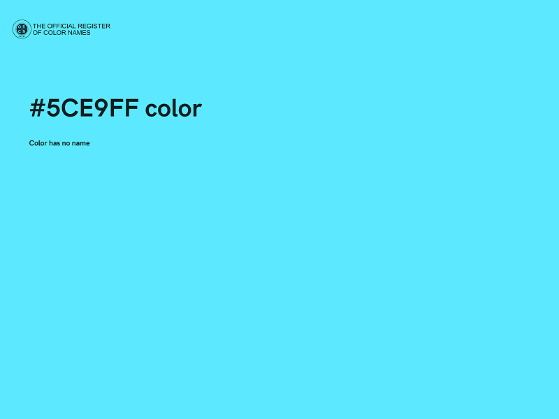 #5CE9FF color image