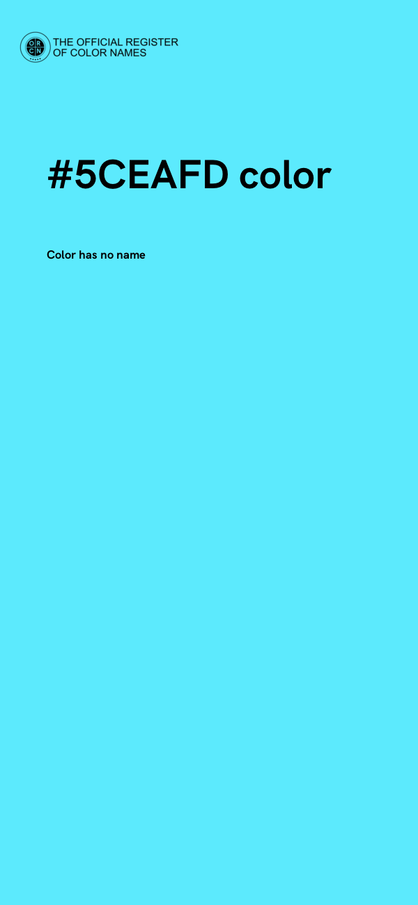 #5CEAFD color image