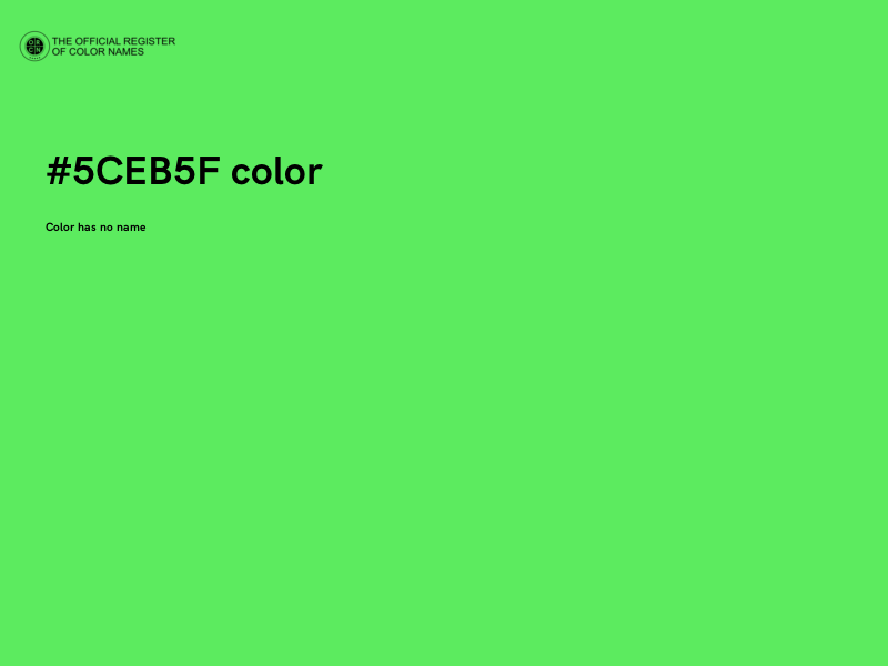 #5CEB5F color image