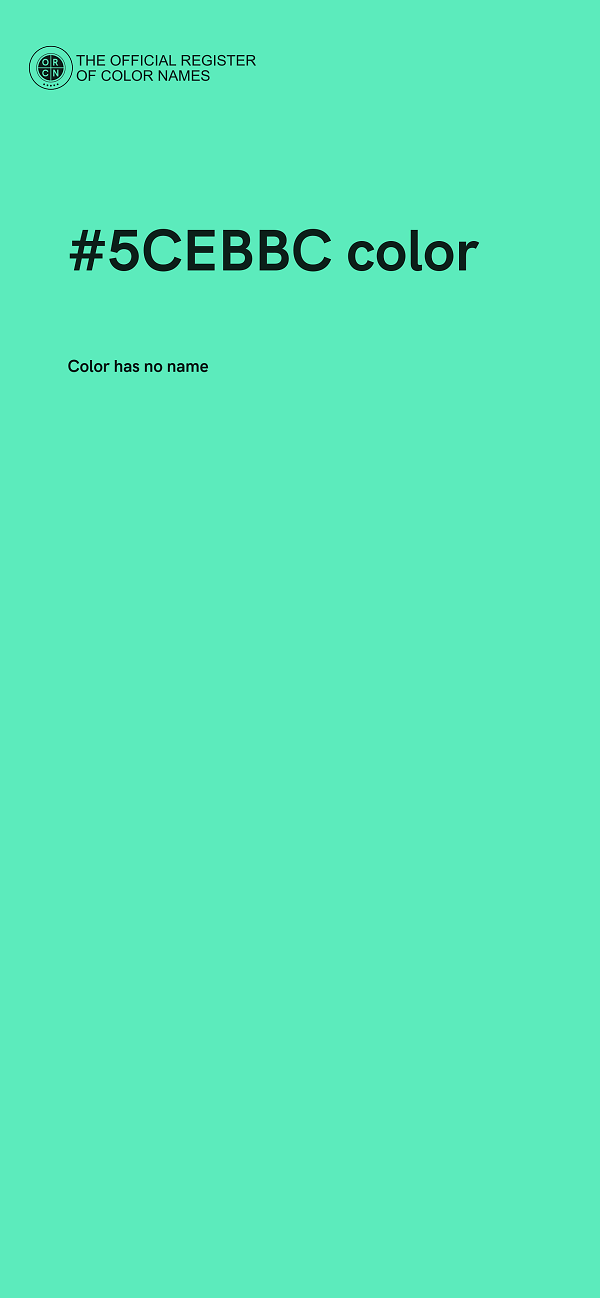 #5CEBBC color image