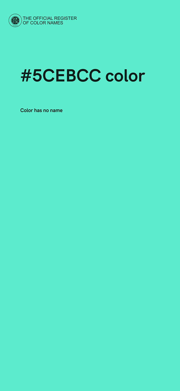 #5CEBCC color image