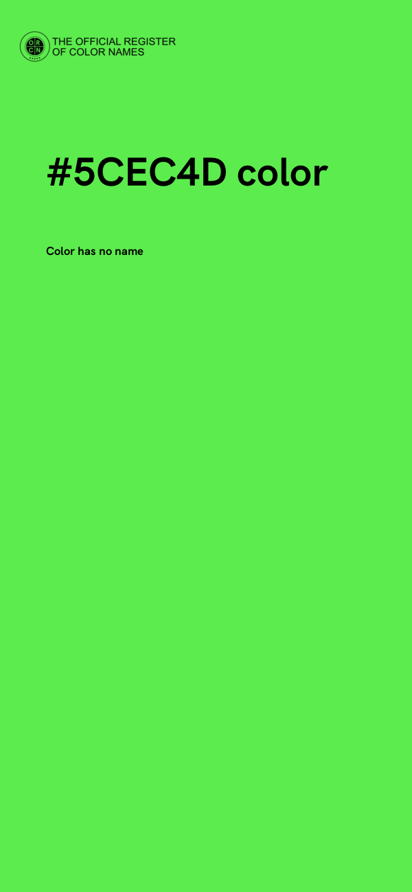 #5CEC4D color image