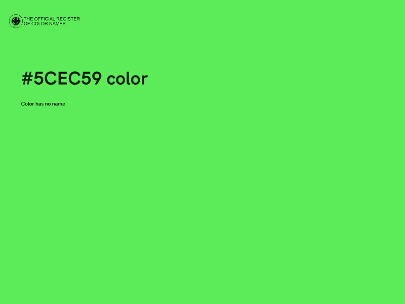 #5CEC59 color image