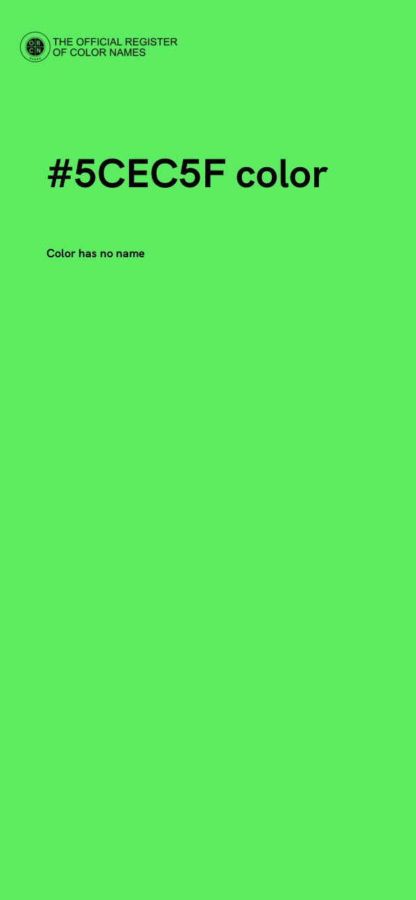 #5CEC5F color image