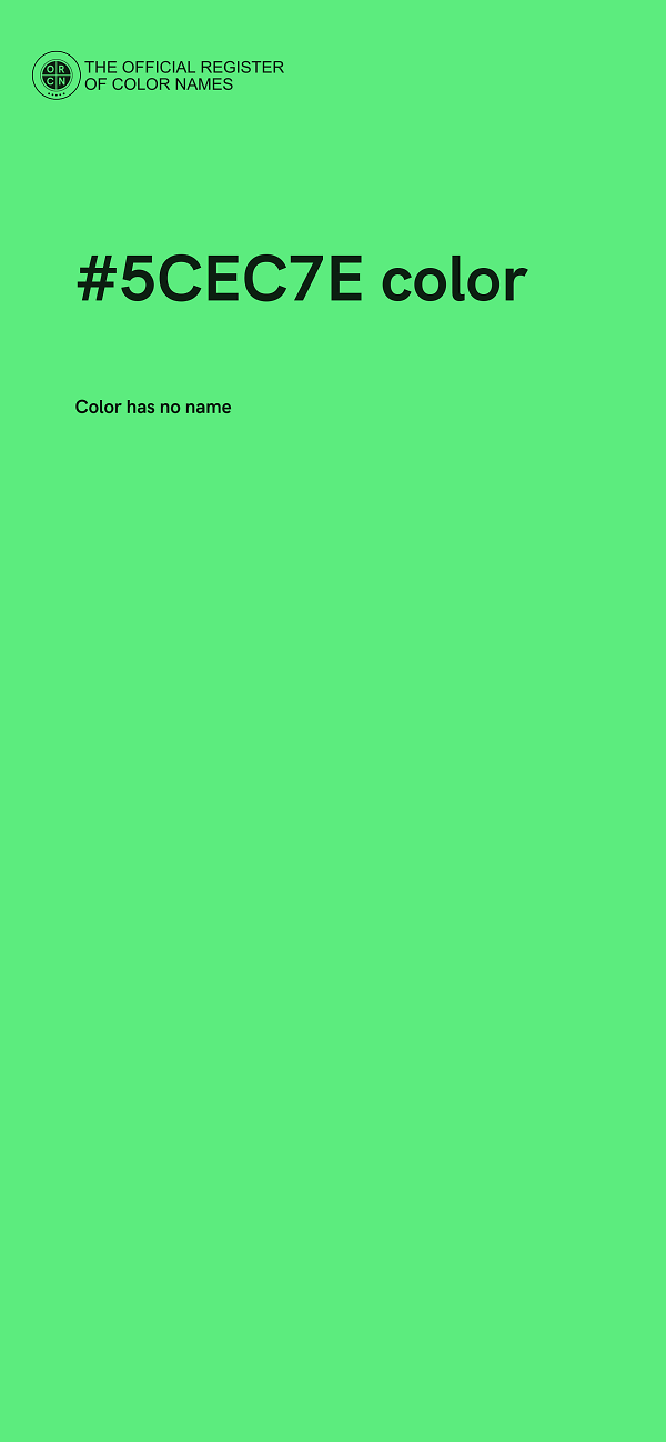 #5CEC7E color image