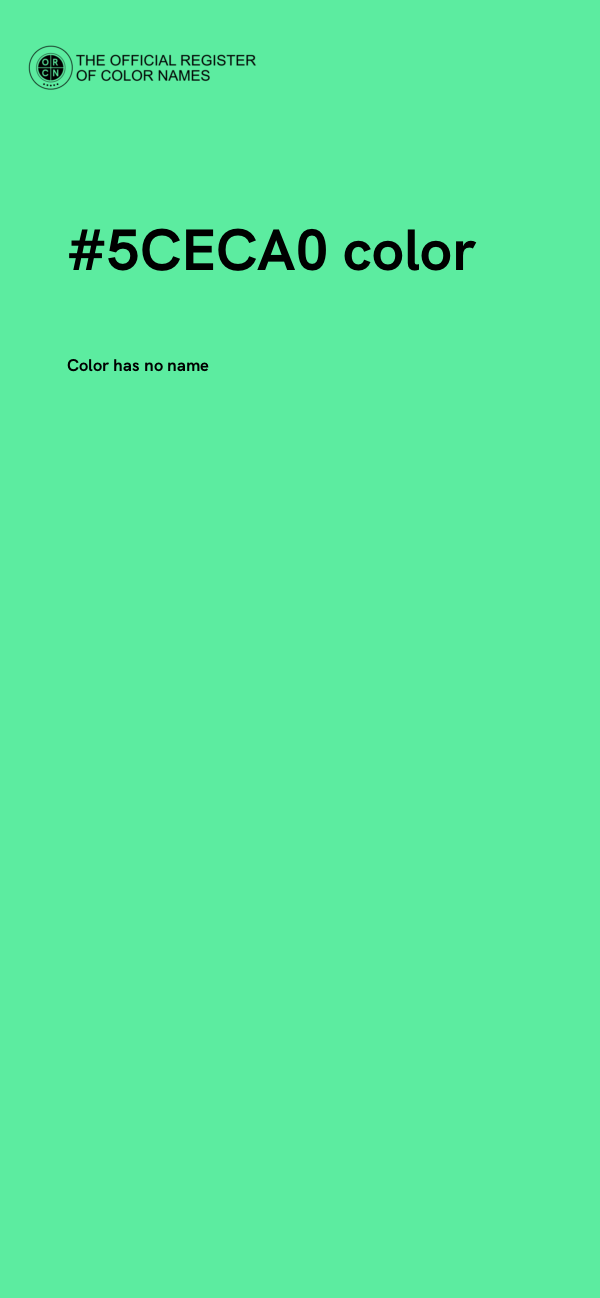 #5CECA0 color image