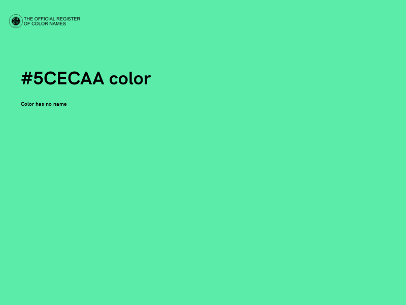 #5CECAA color image