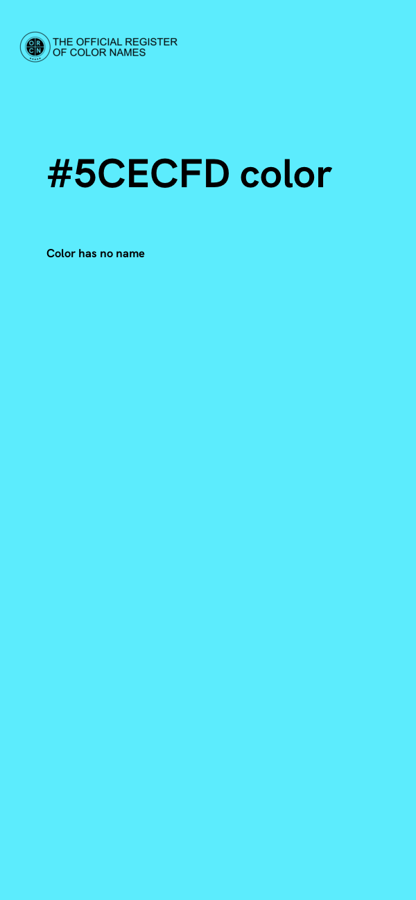 #5CECFD color image