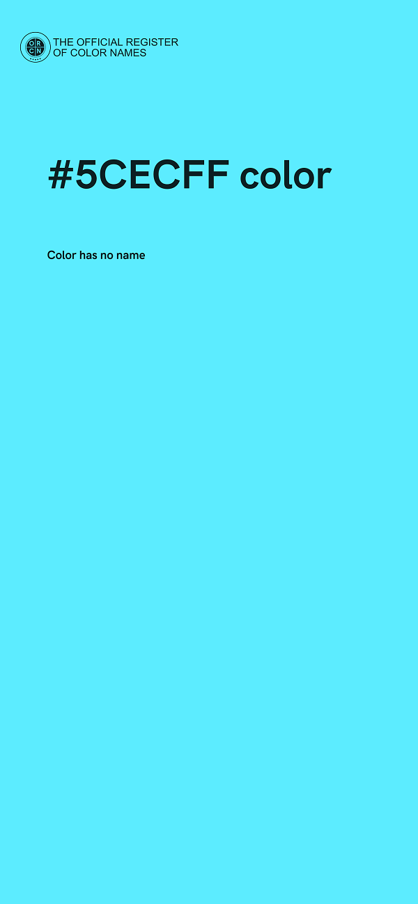 #5CECFF color image