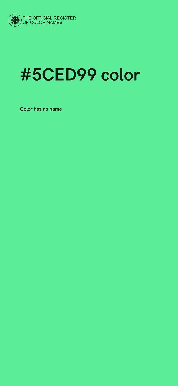 #5CED99 color image