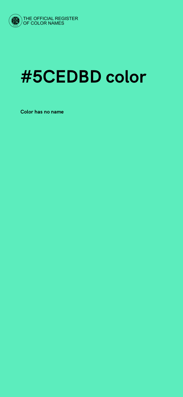 #5CEDBD color image