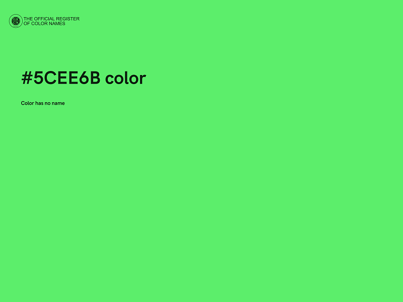 #5CEE6B color image