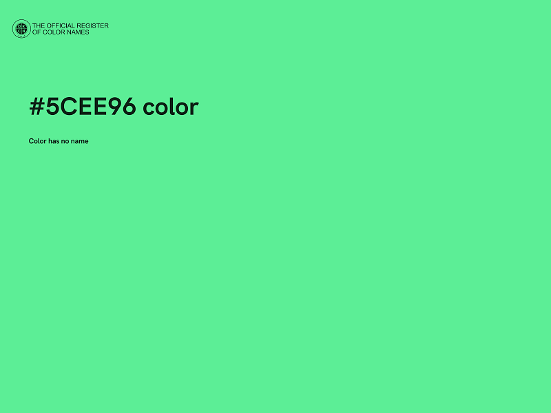 #5CEE96 color image