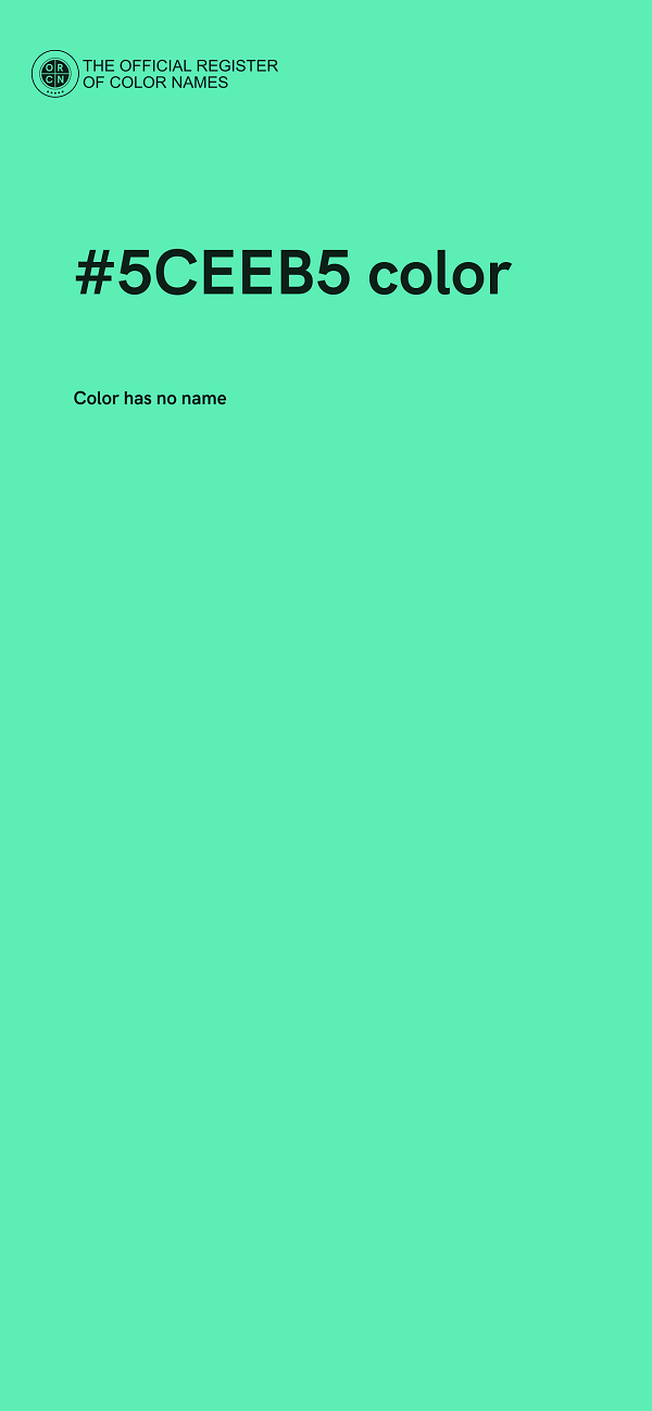 #5CEEB5 color image