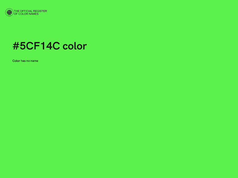 #5CF14C color image