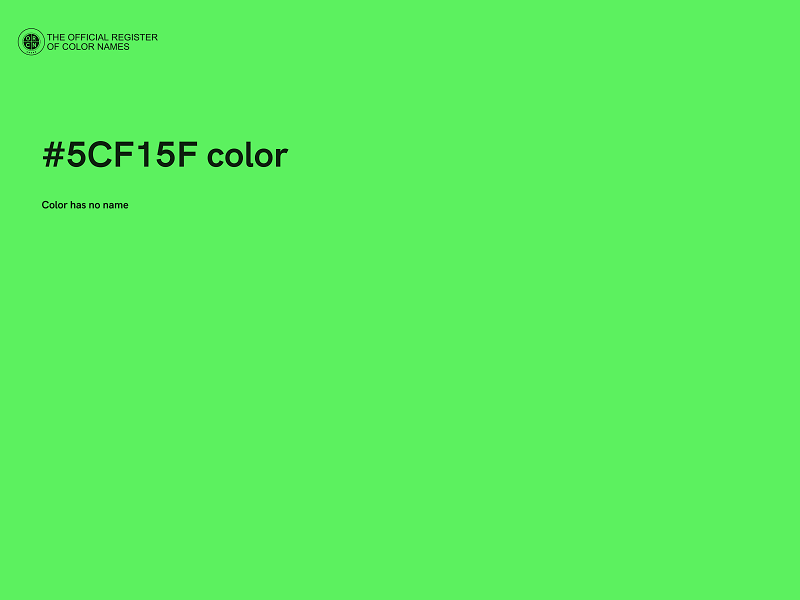 #5CF15F color image