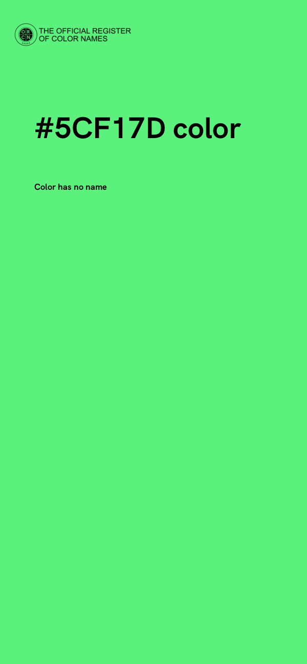 #5CF17D color image