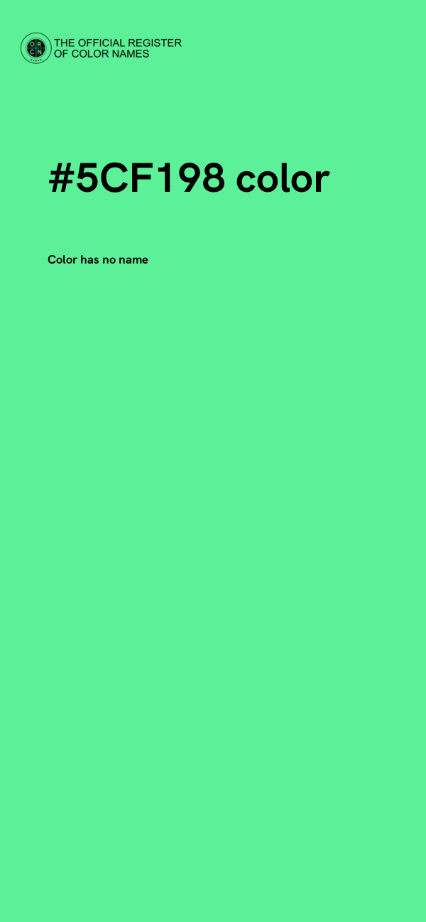 #5CF198 color image