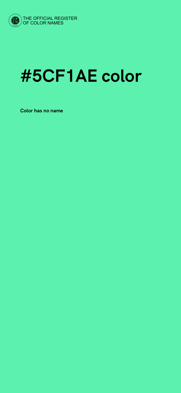 #5CF1AE color image