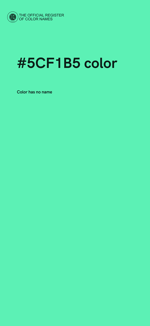 #5CF1B5 color image