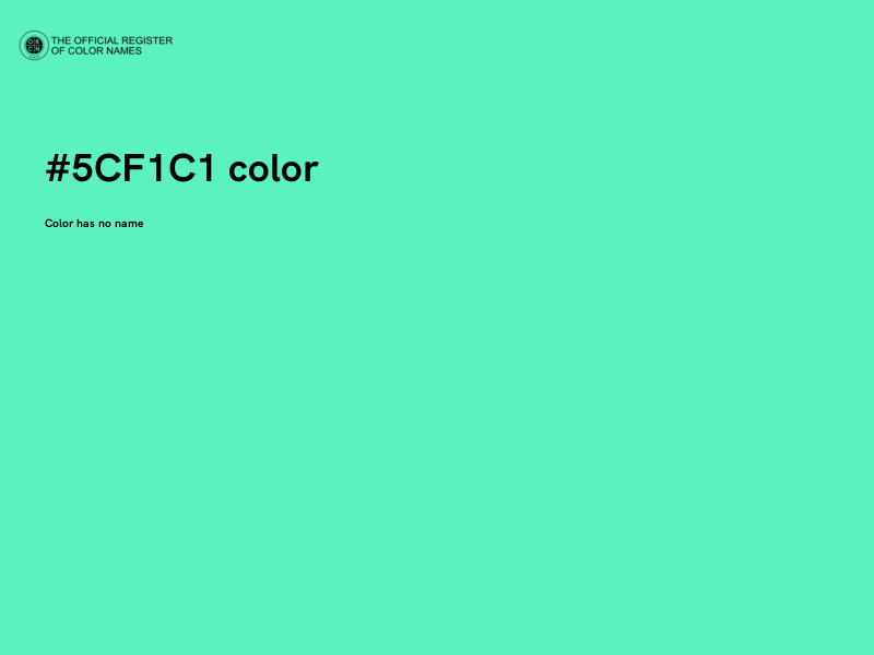 #5CF1C1 color image