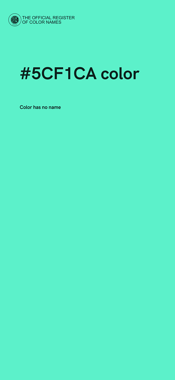 #5CF1CA color image