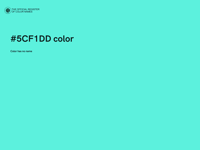 #5CF1DD color image