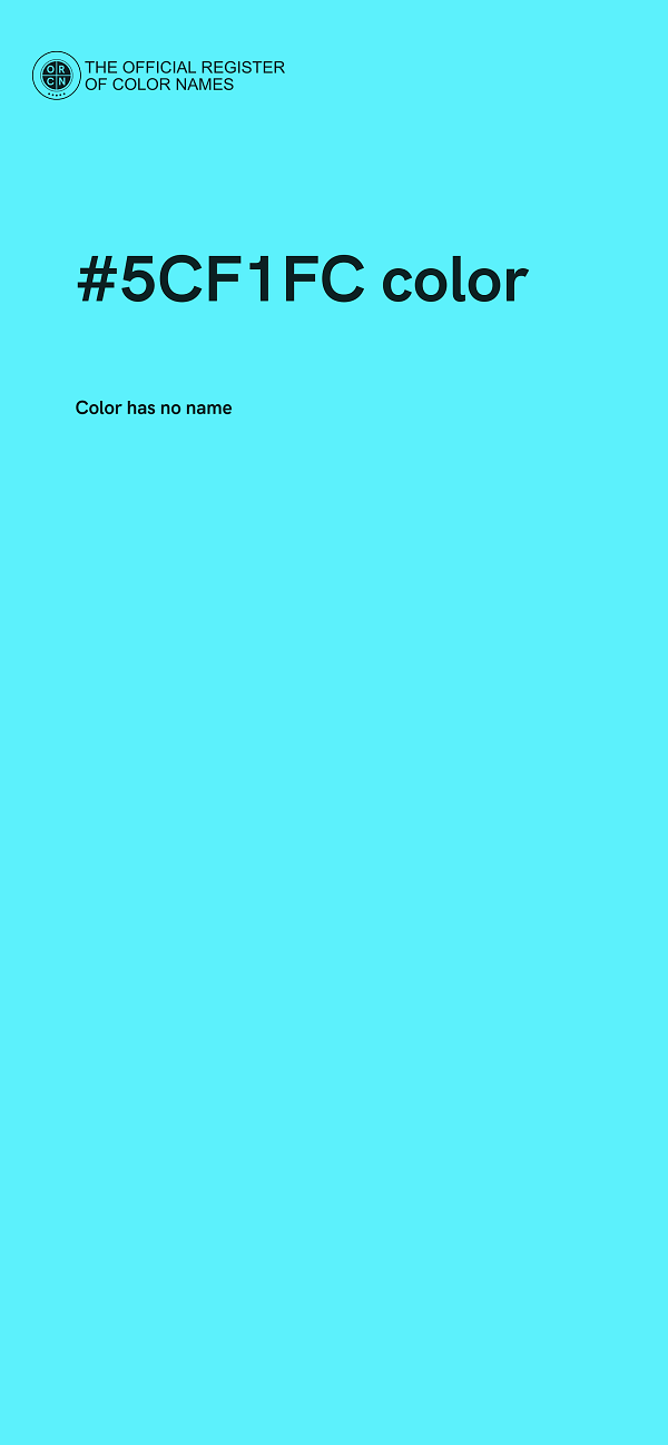 #5CF1FC color image